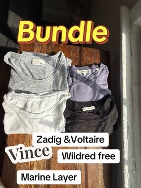 T-Shirt Bundle with Neutral & Lavender Tones